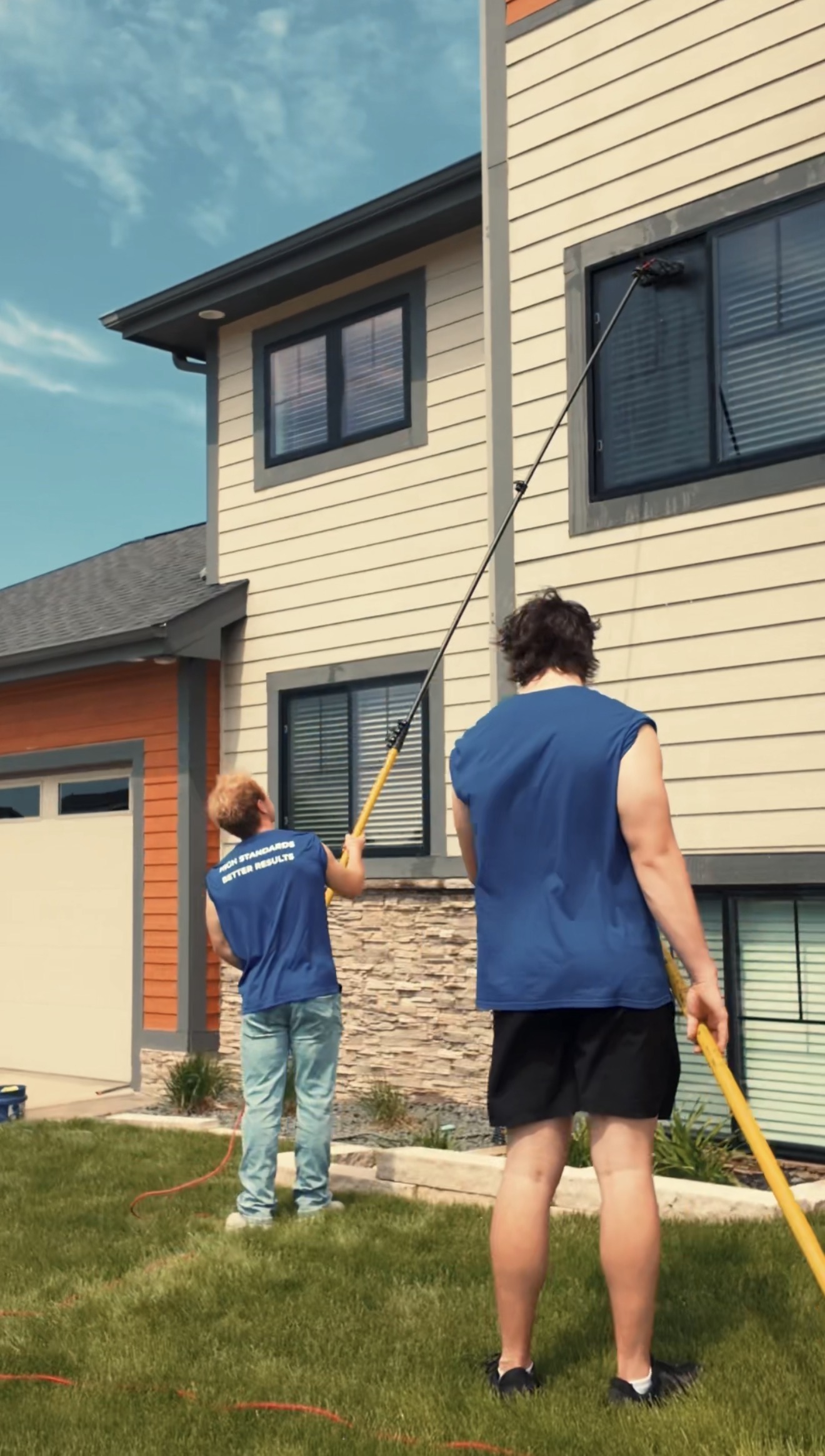 Final Inspection — interior window cleaning step
