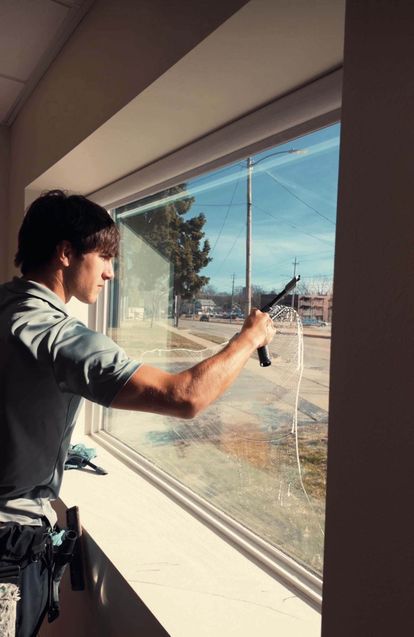 Window cleaning job