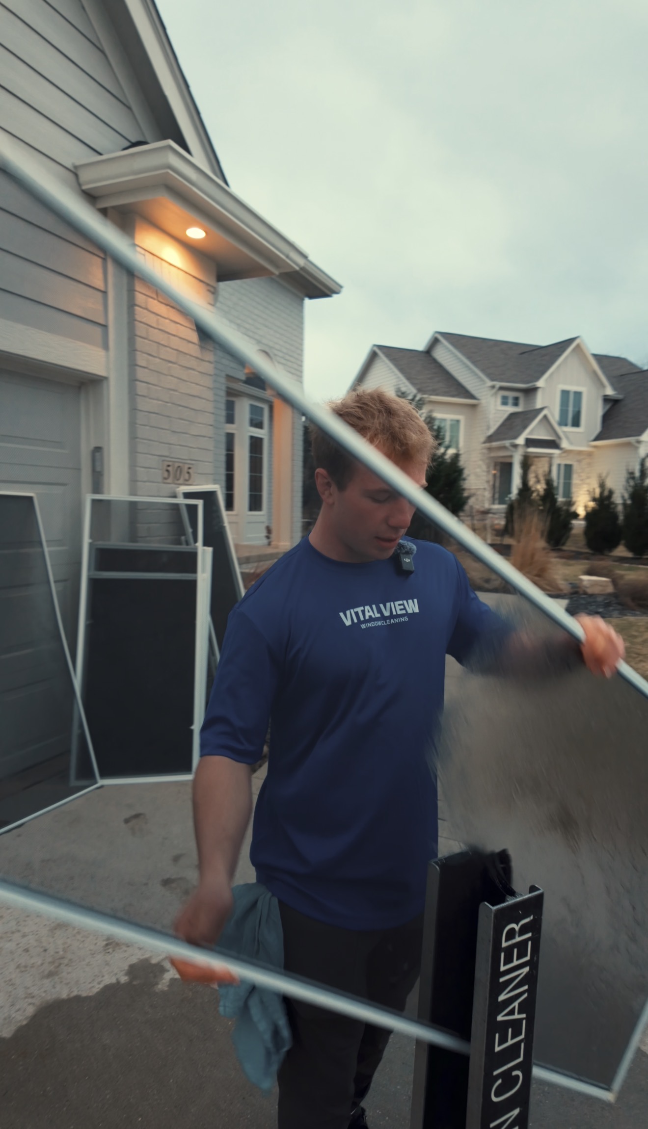 Window cleaning job